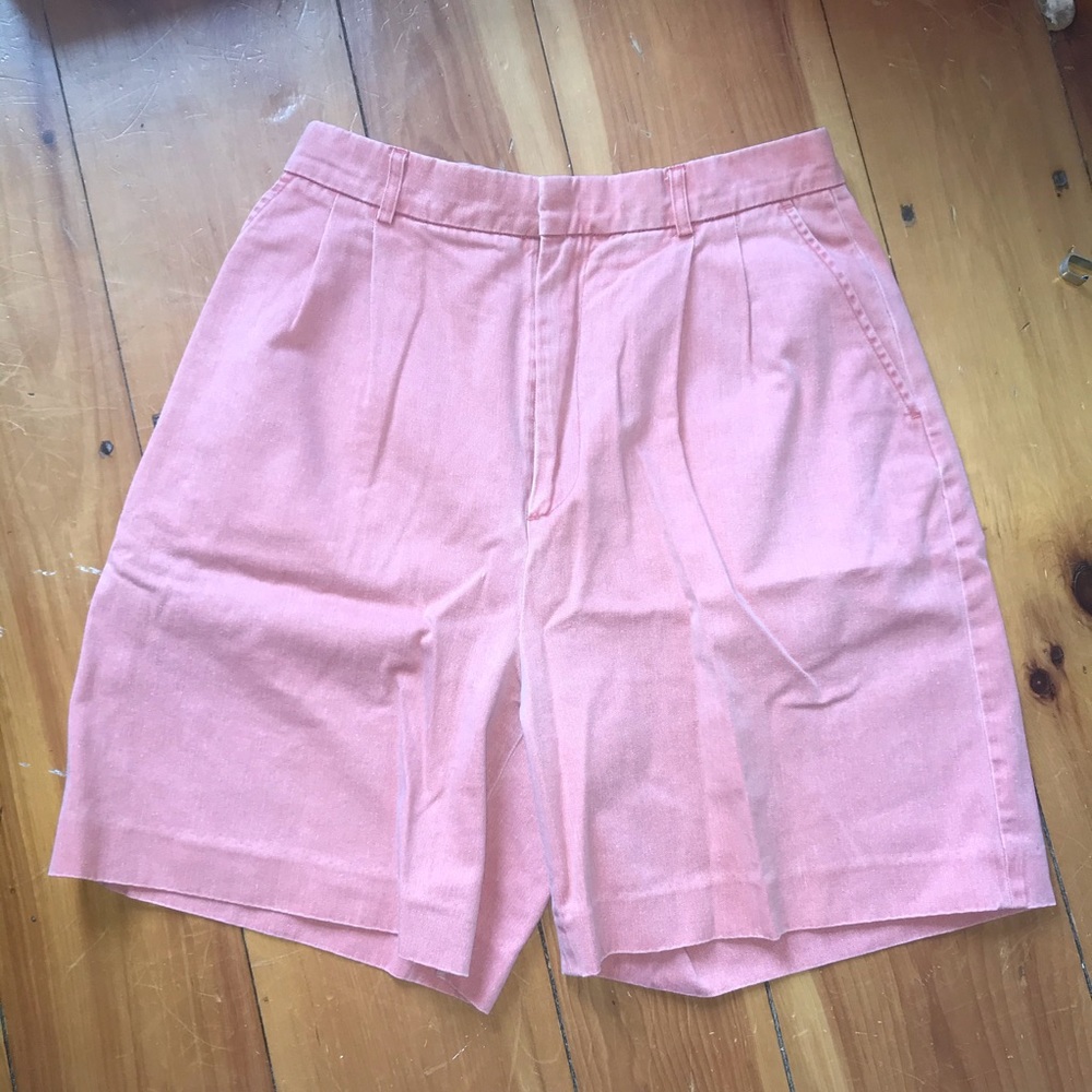 Vintage Women’s High Waisted Salmon Golf Shorts